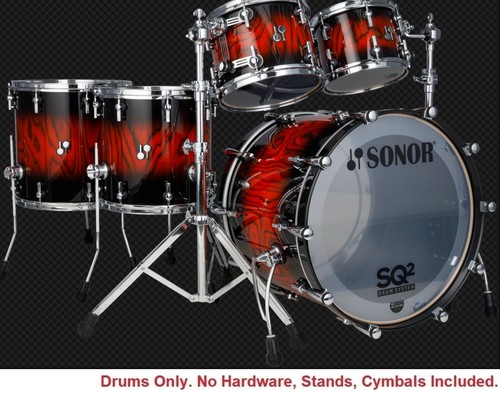 Sonor sq2 black burst - sonor, lacquer